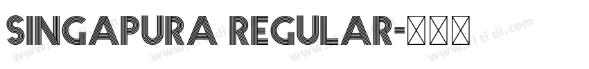 Singapura Regular字体转换